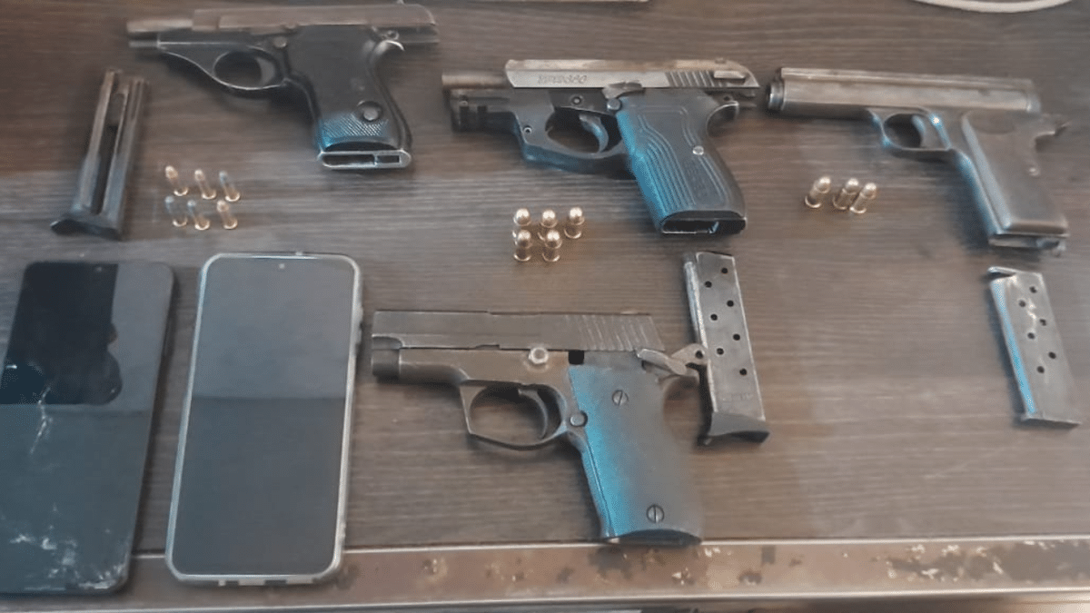 Desbarataron fiesta clandestina y hallaron cuatro armas de fuego