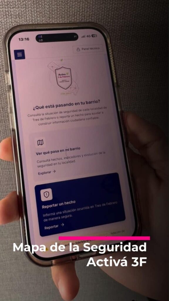 Diego Achilli presentó ACTIVA3F: nueva plataforma de seguridad en Tres de Febrero