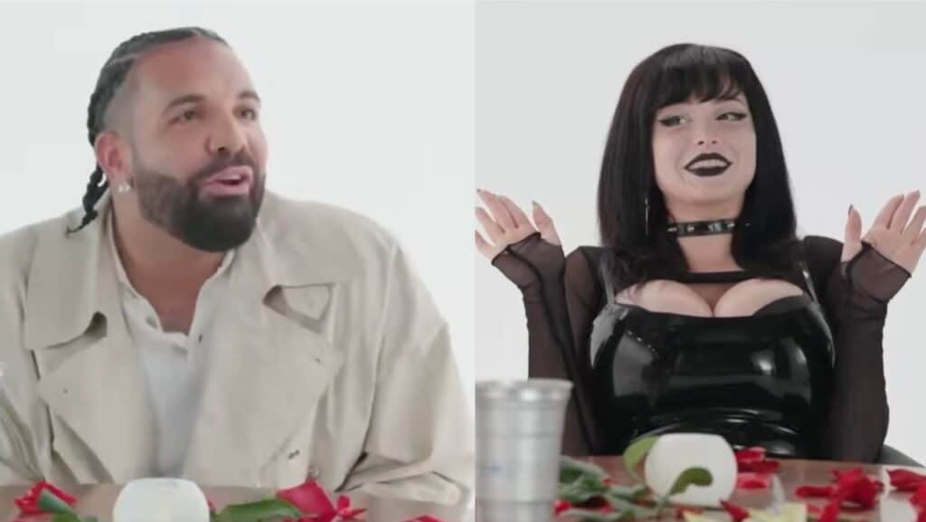 Drake se volvió viral tras ladrarle a una influencer en un show