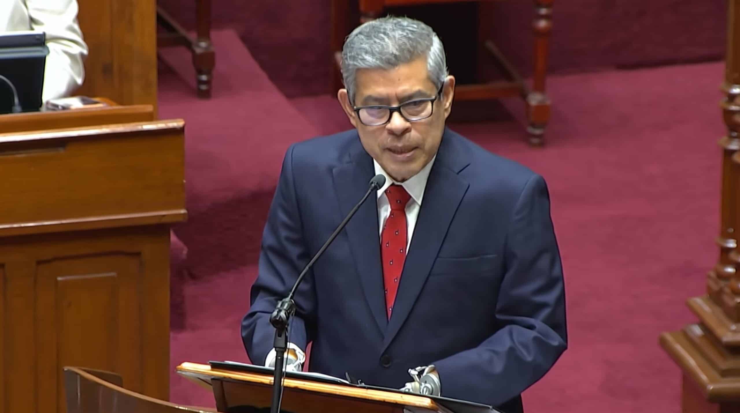 Luis Galarreta y el gabinete presentan la política general del gobierno
