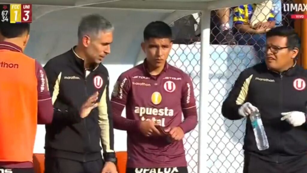 Piero Quispe reapareció en Universitario frente a FC Cajamarca