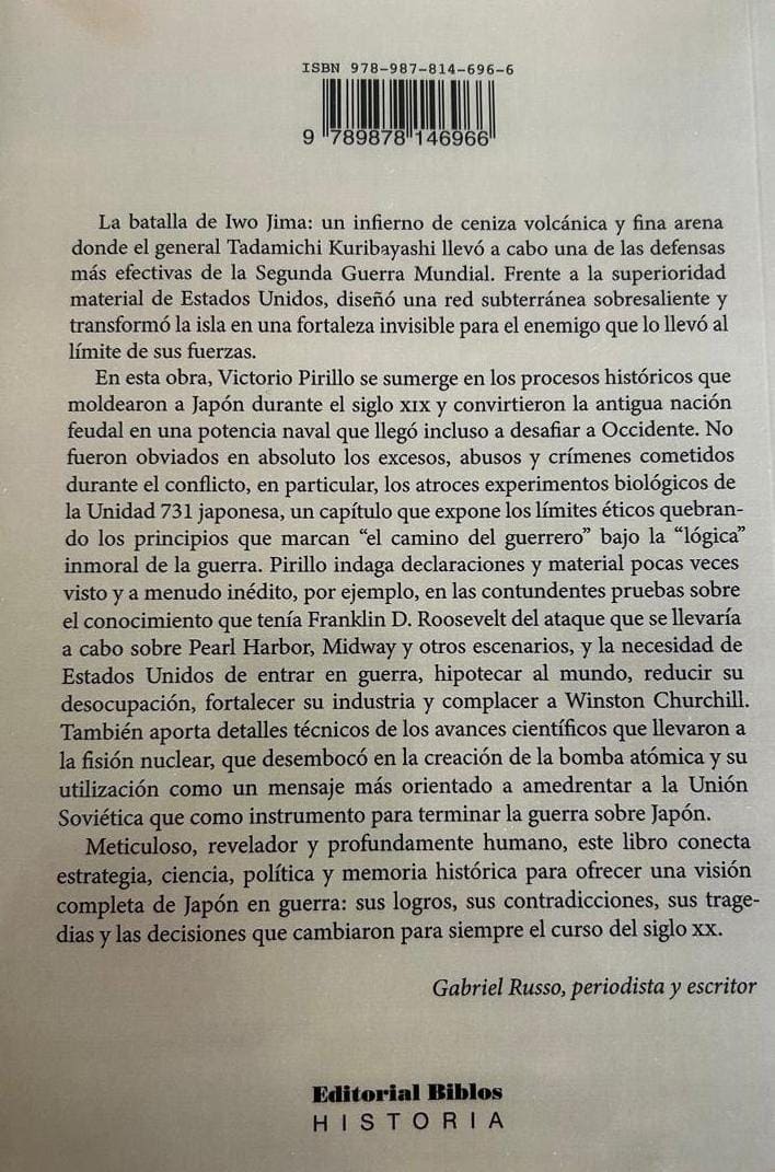 Presentan “Bronce y Cenizas. Iwo Jima”, el nuevo libro de Victorio Pirillo