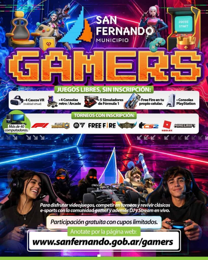 San Fernando se prepara para el primer gran encuentro gratuito de videojuegos y esports