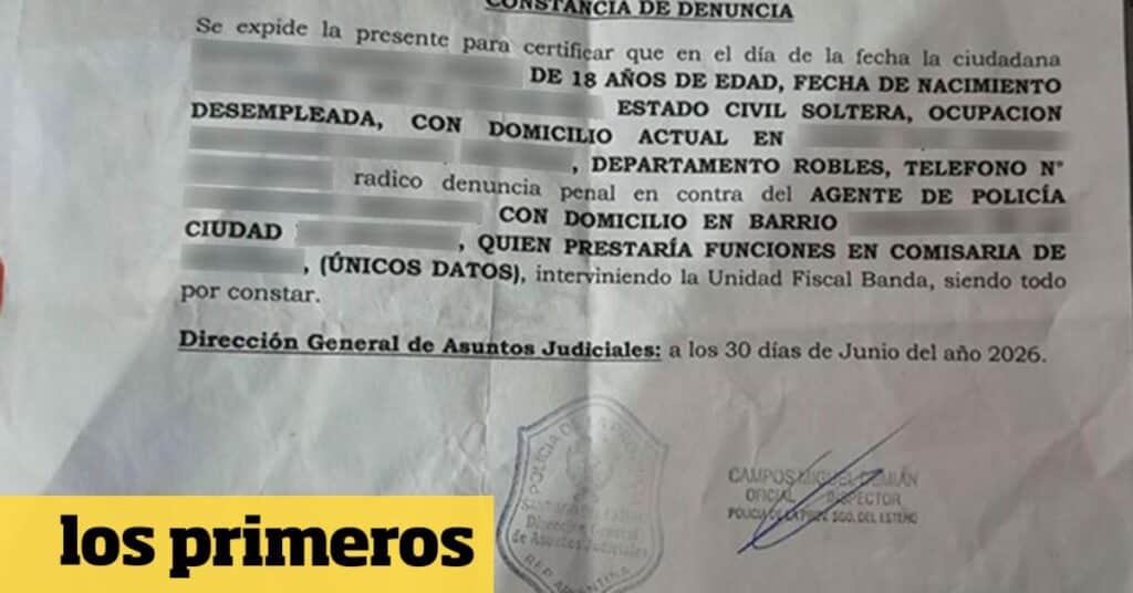 Santiago del Estero: adolescente denunció a un policía por difundir videos íntimos