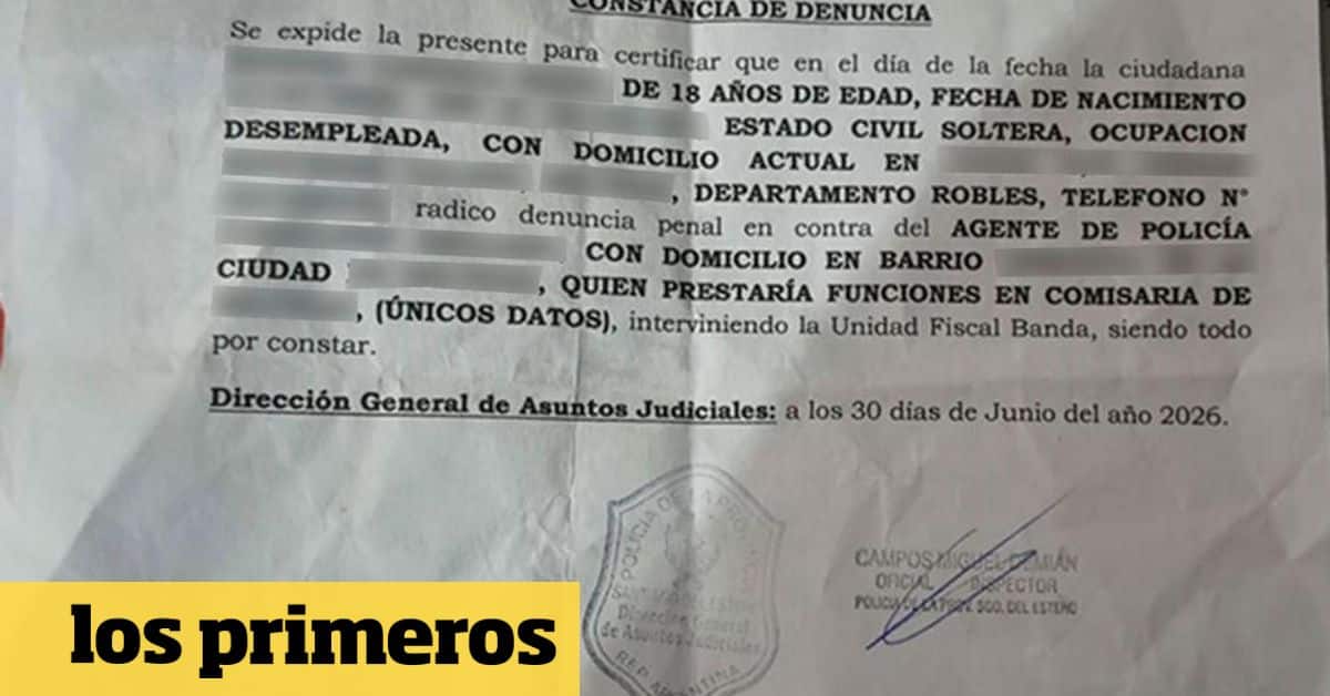 Santiago del Estero: adolescente denunció a un policía por difundir videos íntimos
