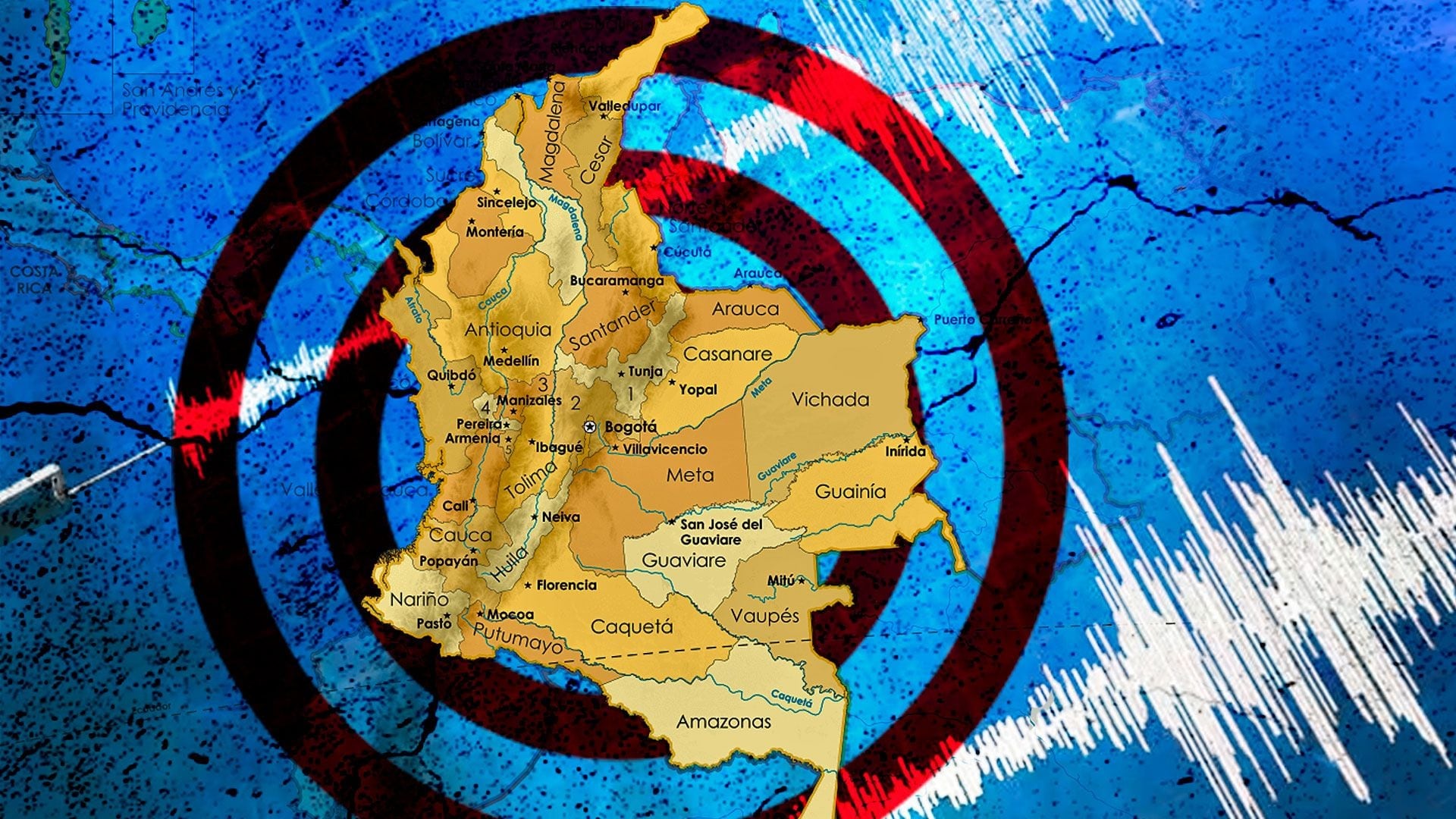 Sismo de magnitud 5.0 en Chocó, Colombia