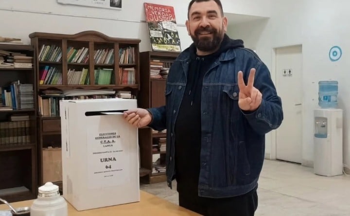 Triunfo y reelección: Pintos continuará al frente de la CTA Autónoma de Lanús