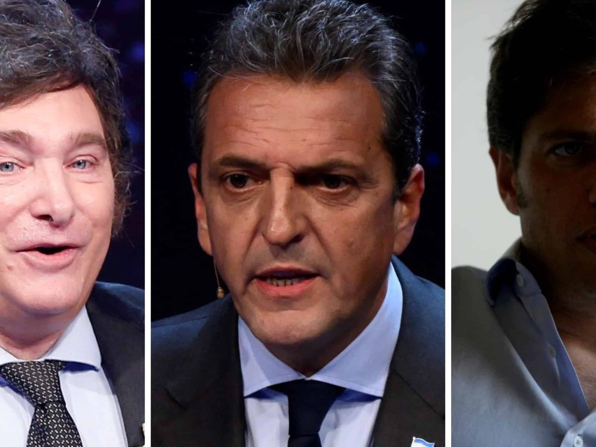 Una nueva encuesta electoral midió a Javier Milei contra Axel Kicillof y Sergio Massa