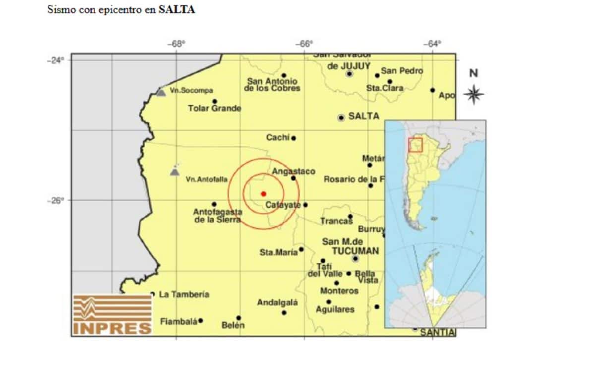 Alerta en Salta: registraron 13 sismos y algunos se sintieron en Tucumán