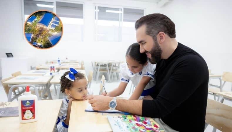 Bukele inauguró nueva carretera y escuela en El Salvador