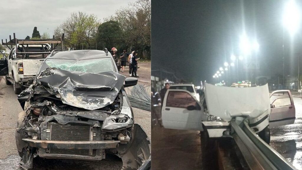 Dos choques viales provocaron demoras y un herido en Burzaco