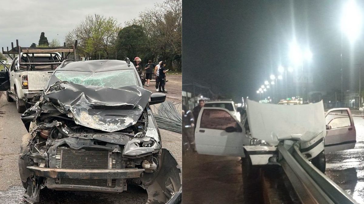 Dos choques viales provocaron demoras y un herido en Burzaco