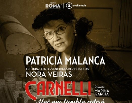El Teatro Roma recibe la historia de María Luisa Carnelli, primera letrista de tango