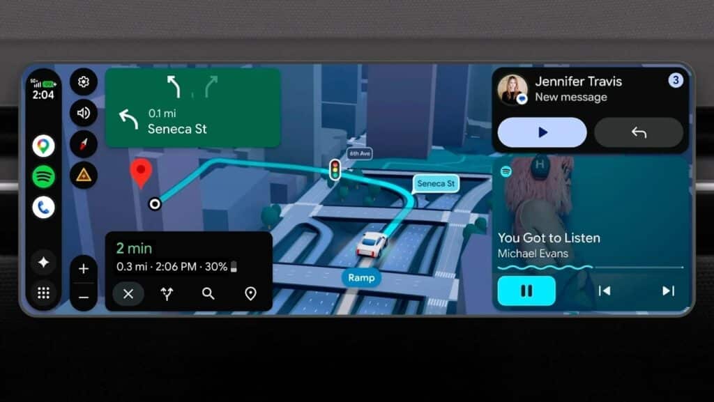 Google Maps en Android Auto sumará tarjetas impulsadas por Gemini