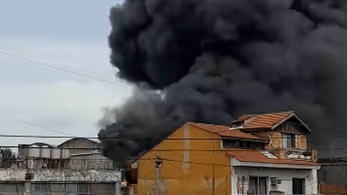 Incendio en Lomas: seis dotaciones trabajaron en un galpón