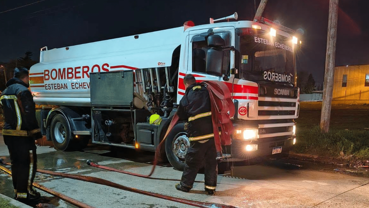 Incendio en una recicladora de plásticos de Monte Grande