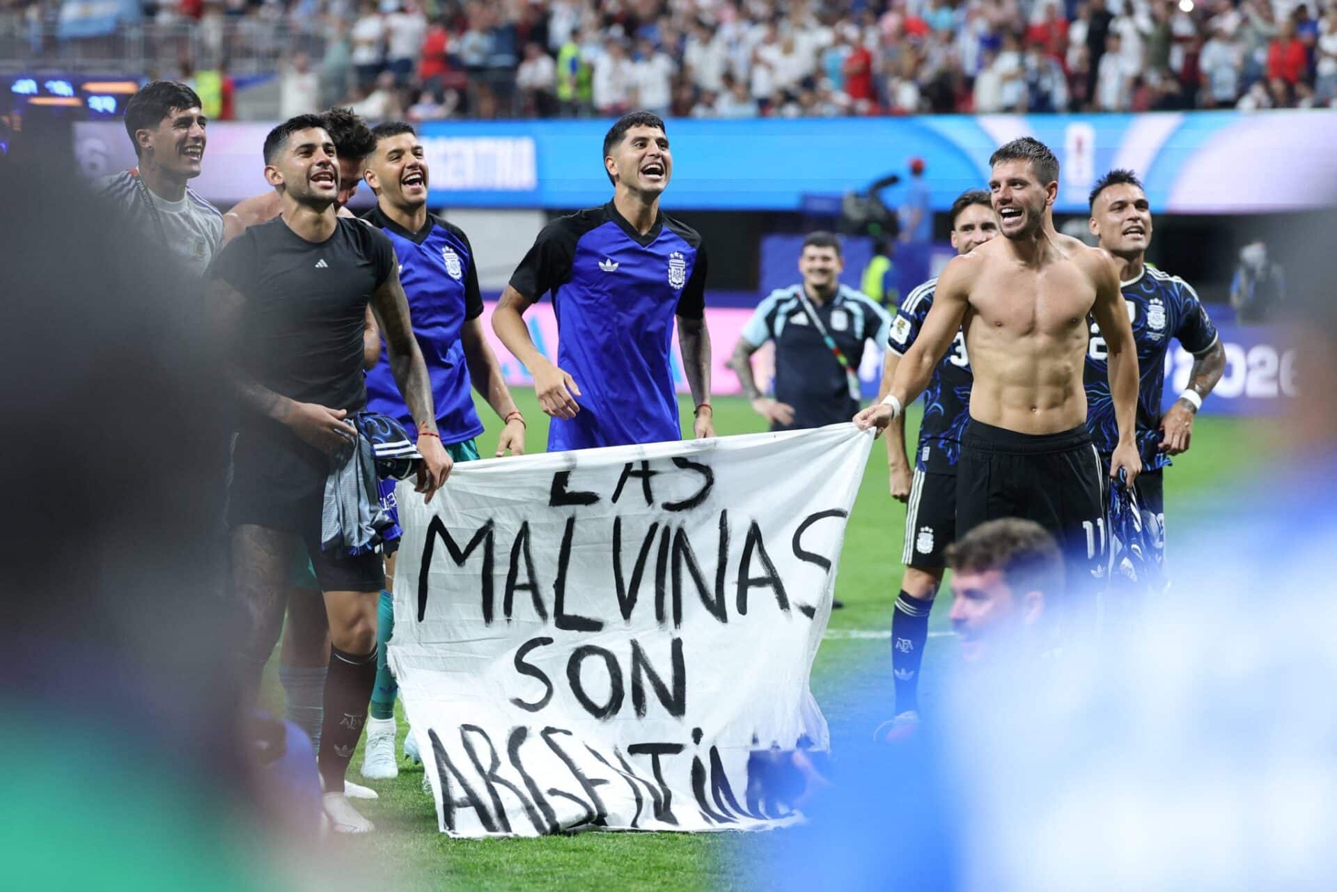 La bandera de la Selección llegó a las Islas Malvinas