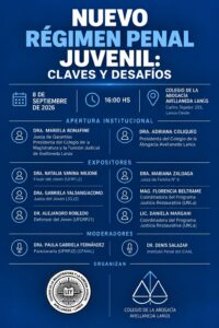Lanús: realizarán una jornada académica sobre el Régimen Penal Juvenil