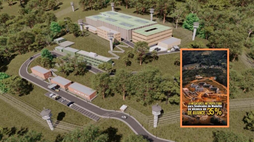 Medellín: la construcción de la megacárcel alcanza el 35% de avance