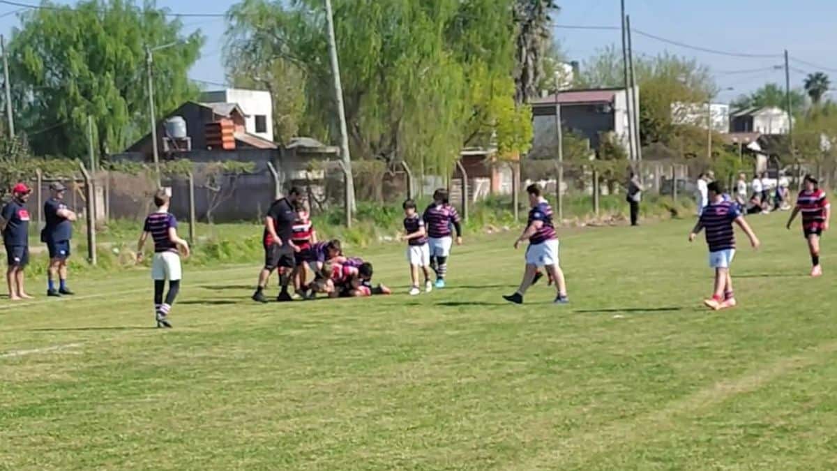Monte Grande RC recibió a Lomas Athletic y Don Bosco en rugby infantil