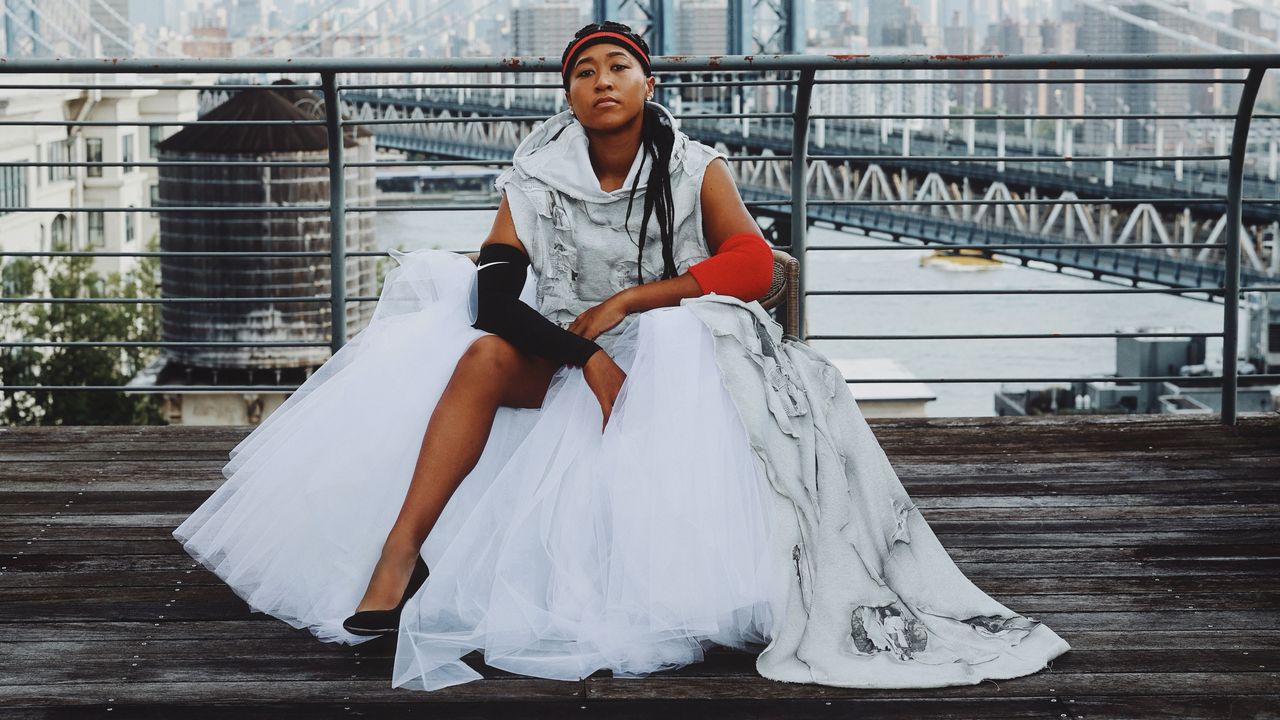 Naomi Osaka deslumbró en el US Open con un look inspirado en Allen Iverson