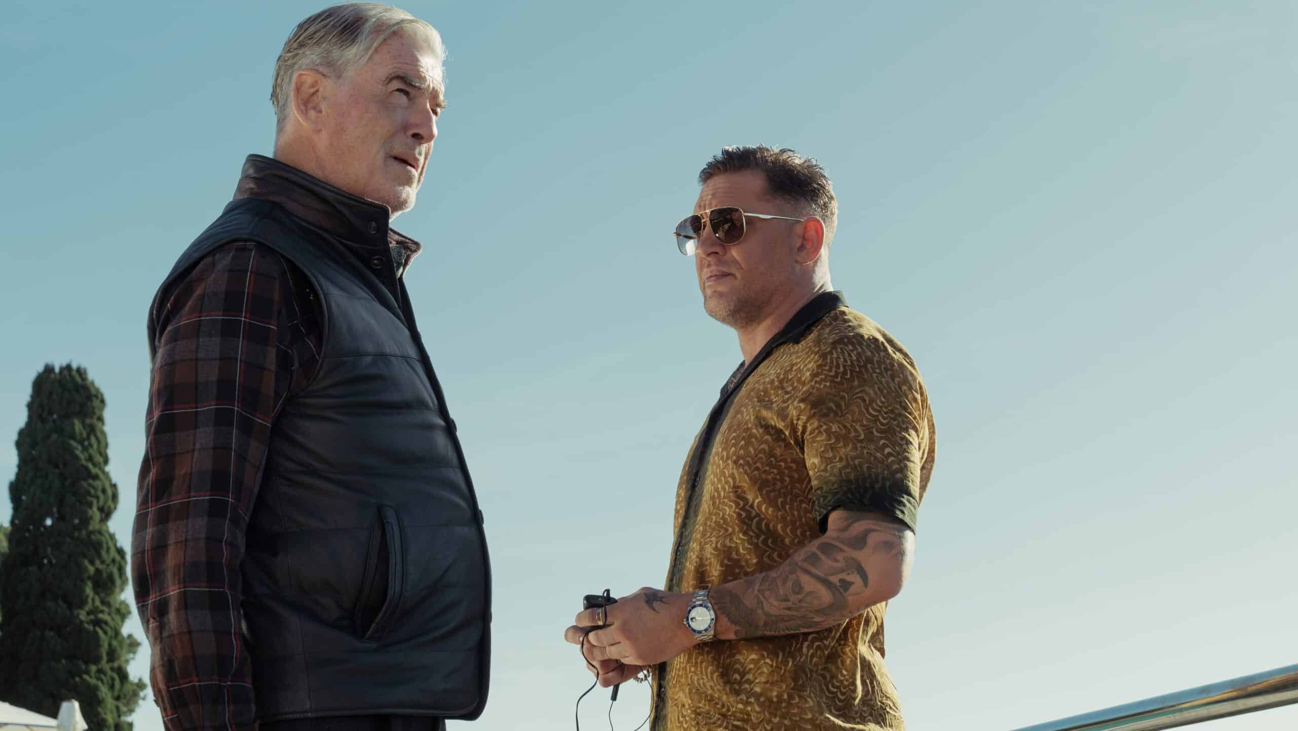 Pierce Brosnan y Helen Mirren desmintieron rumores de conflicto con Tom Hardy en 'MobLand'