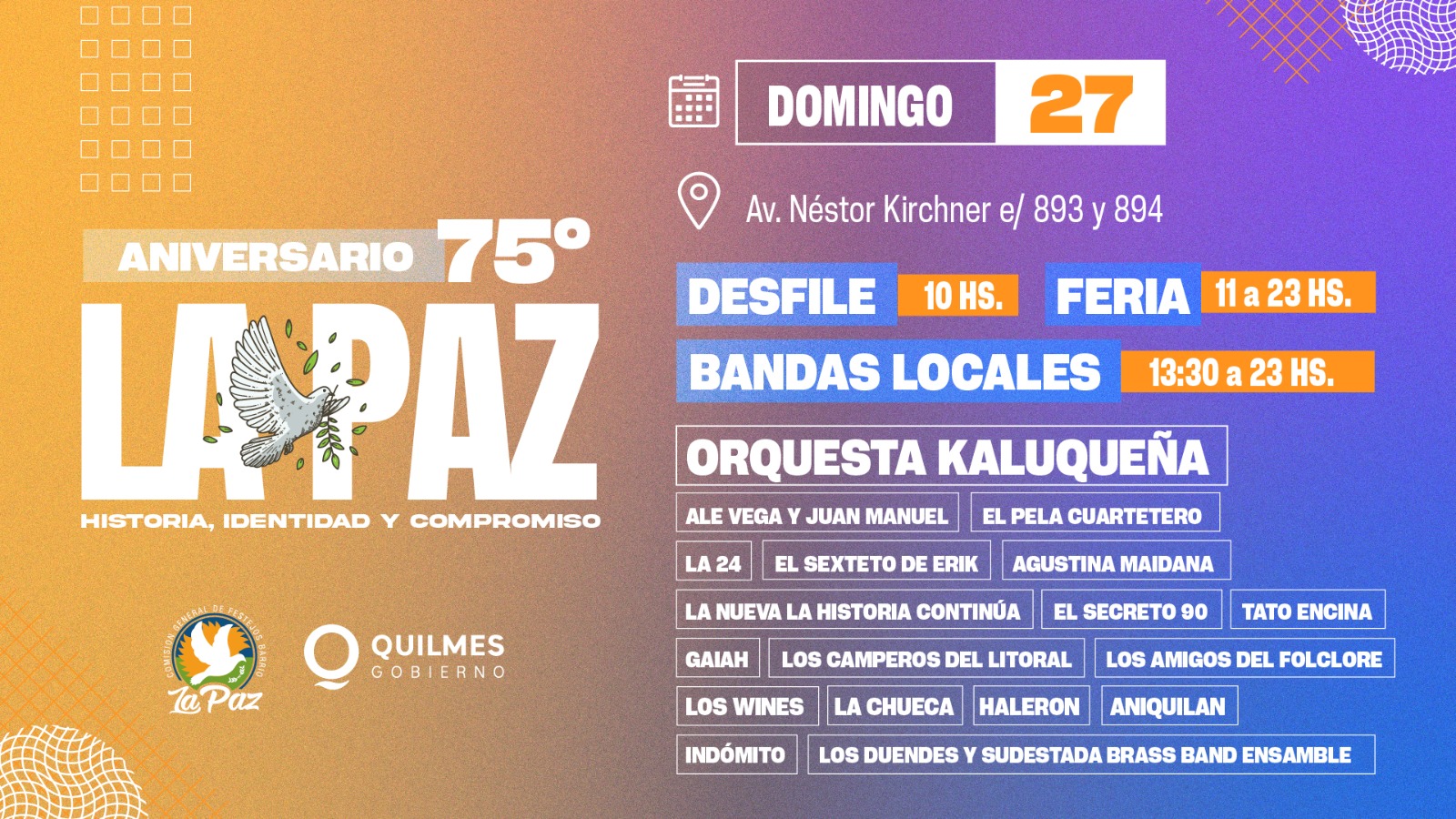 Quilmes se prepara para celebrar el 75° aniversario del barrio La Paz