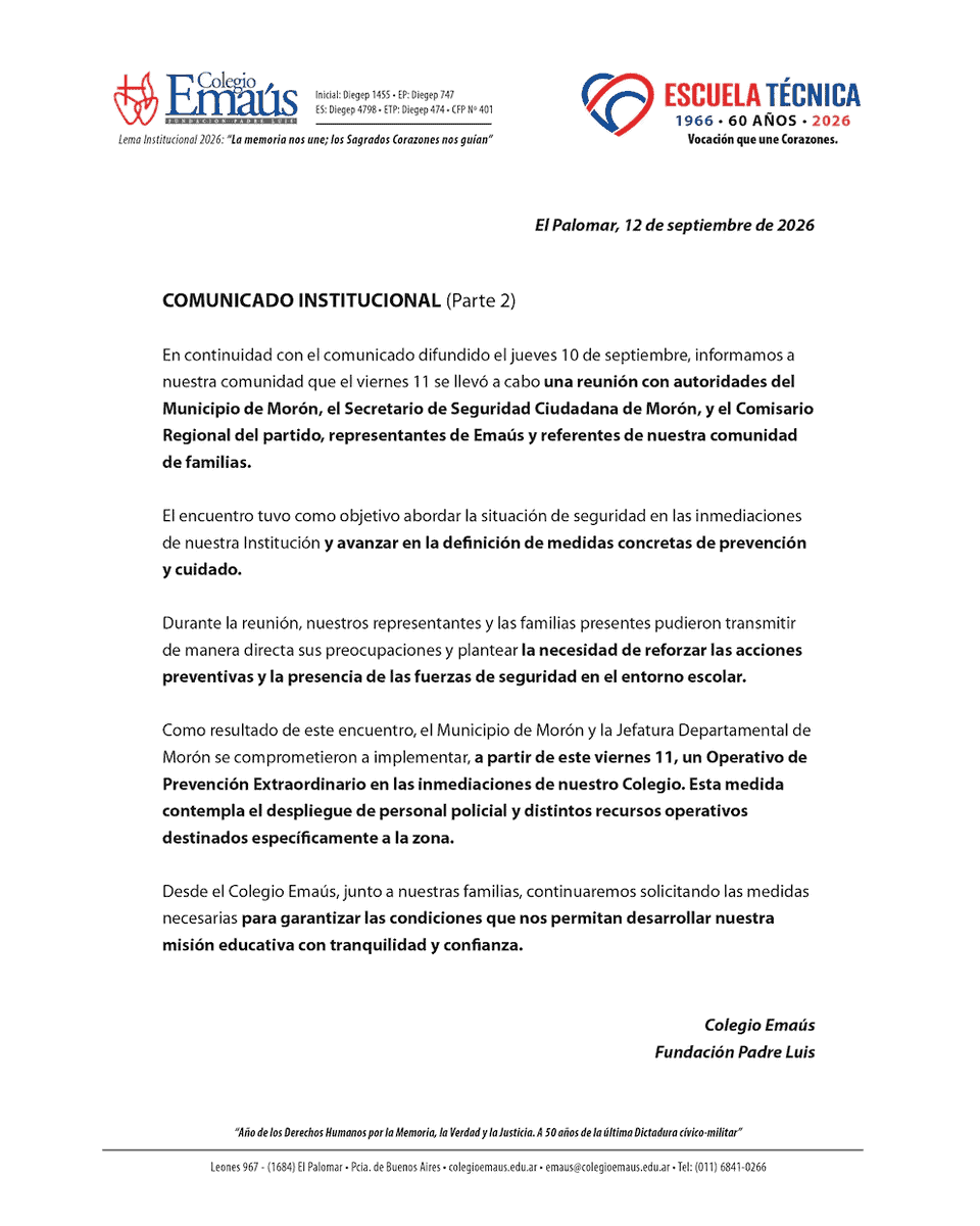 Reforzarán la seguridad en El Palomar tras violento intento de robo