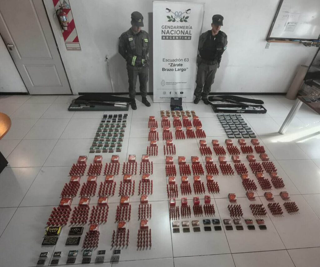 Secuestran municiones y armas enviadas por encomienda en Zárate