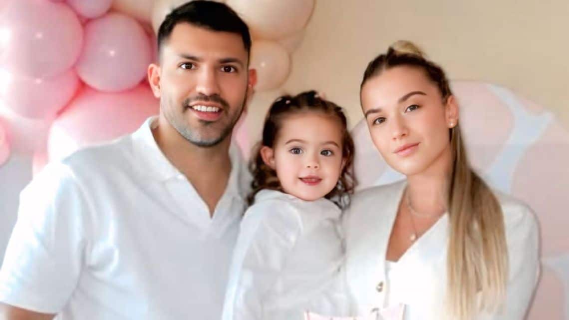 Sofía Calzetti y el Kun Agüero celebraron el segundo cumpleaños de su hija Olivia