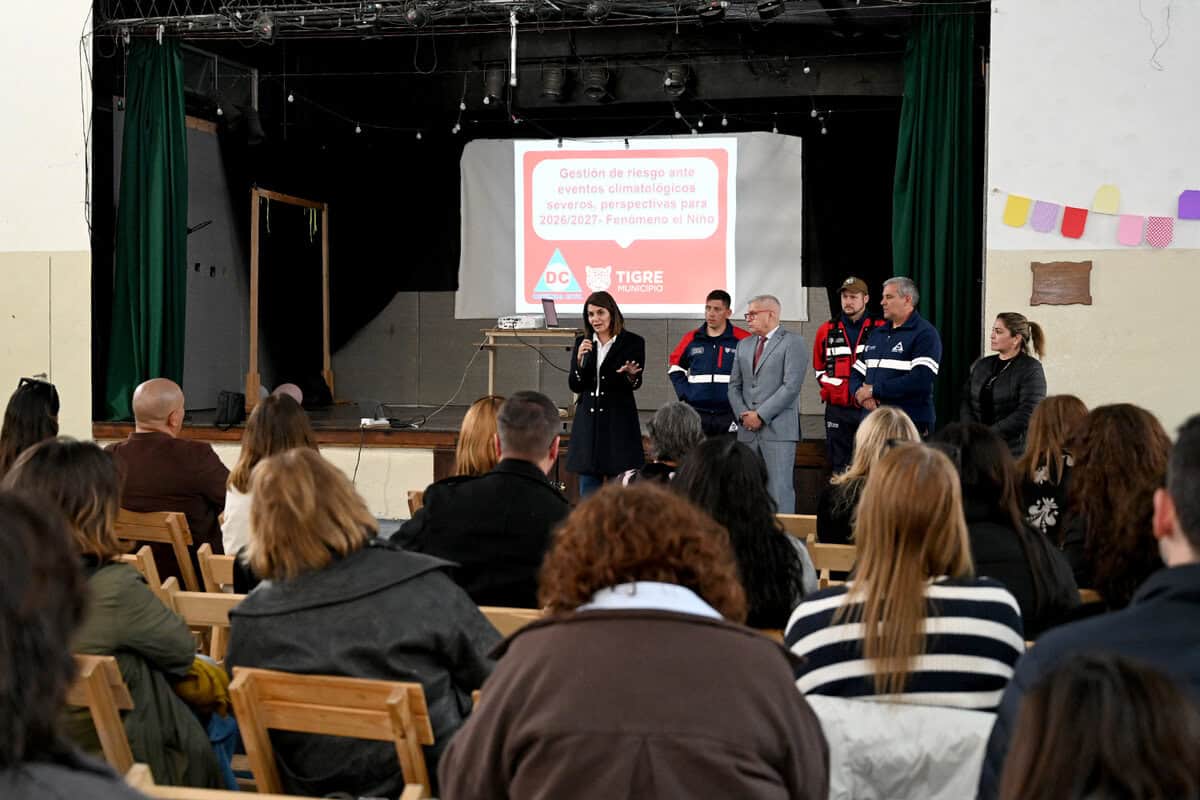 Tigre dictó charlas preventivas en escuelas ante el fenómeno “El Niño”