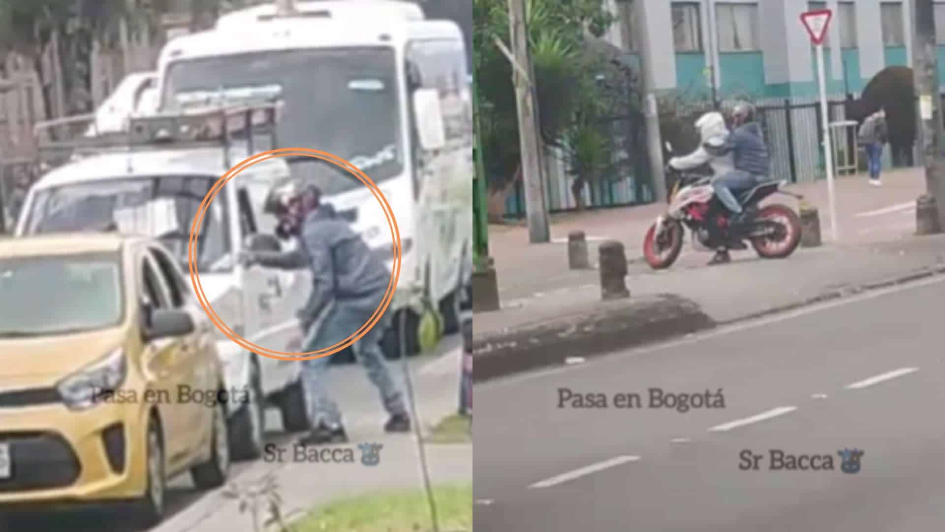 Violento robo a pasajeros de un taxi en la avenida Boyacá de Bogotá