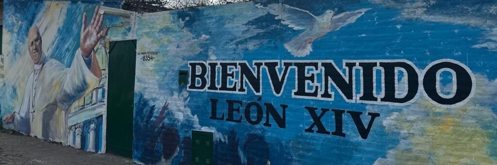 Almirante Brown pinta murales por la visita del Papa León XIV