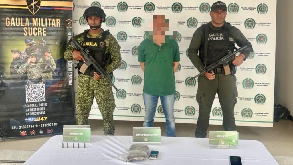 Capturan en Sincelejo a ‘Calvin Klein’, señalado integrante de Los Norteños