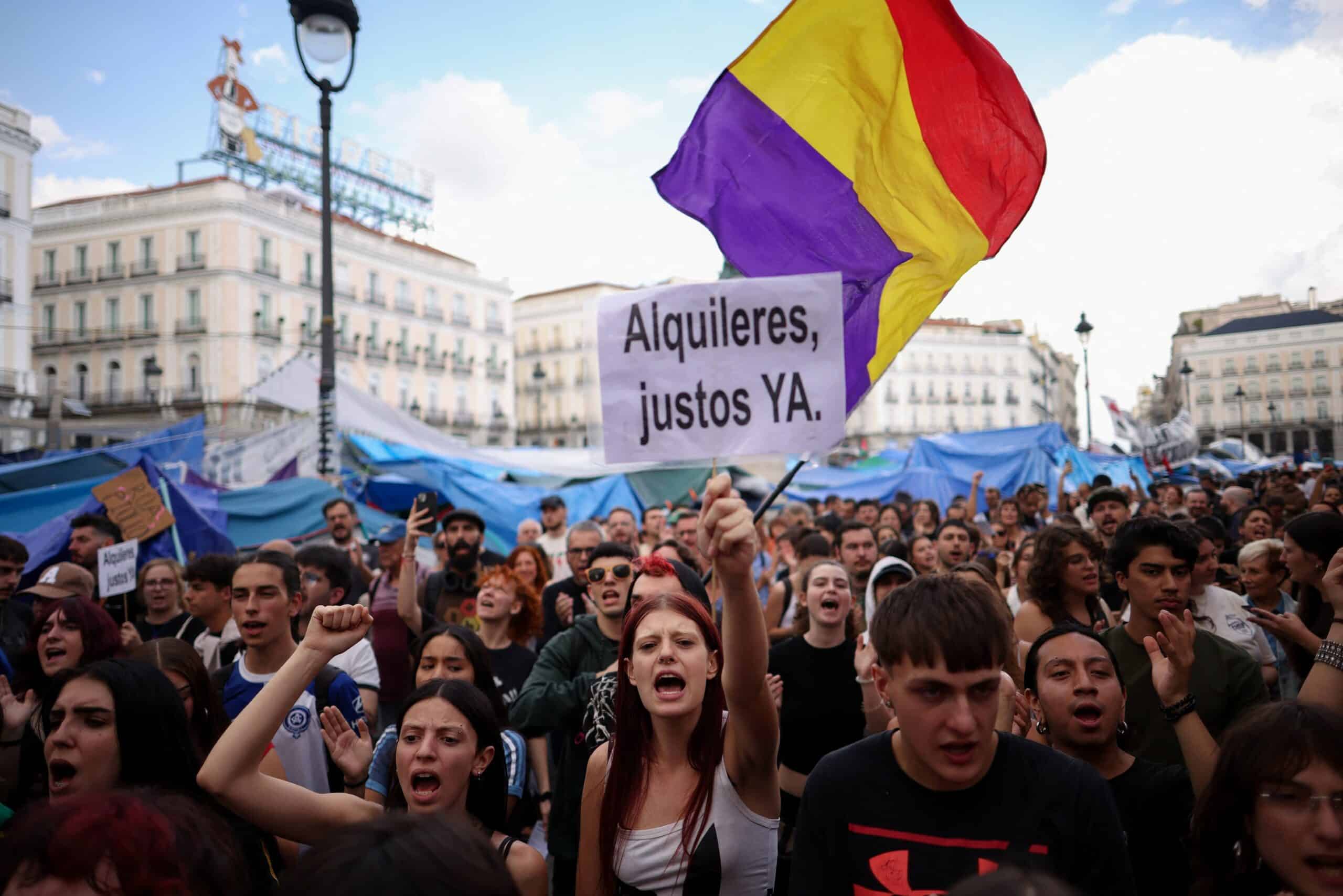 Crisis de la vivienda en España: más de 50 ciudades protestan