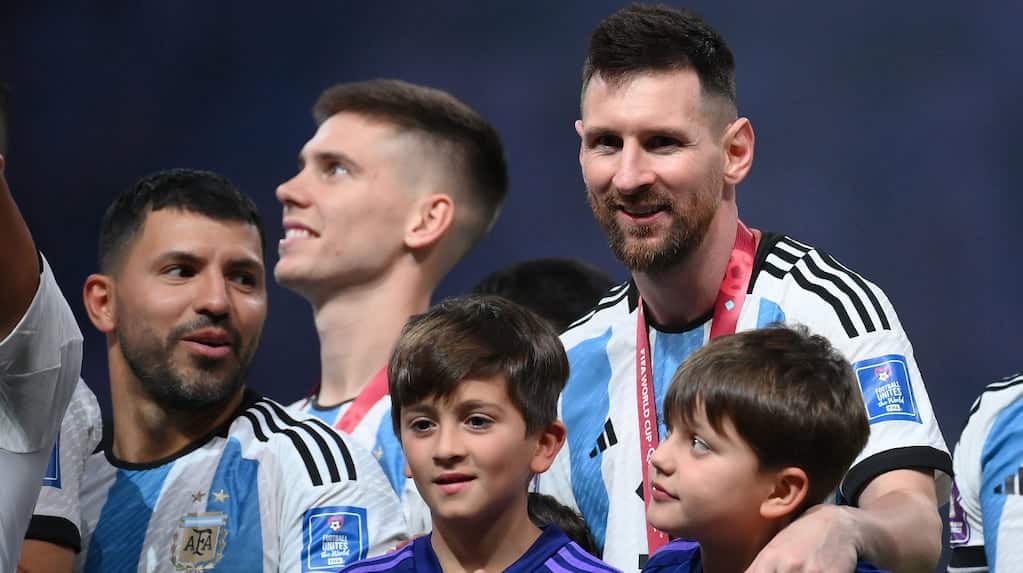 El Kun Agüero recordó el título de la Selección en Qatar