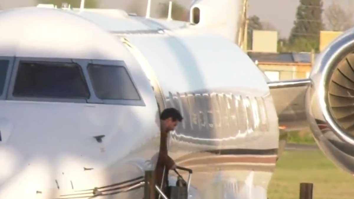 Lionel Messi arribó a la Argentina para su despedida de la Selección